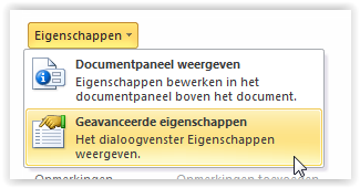 word_eigenschappen